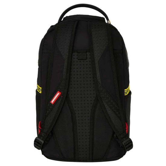 Sprayground Τσάντα πλάτης Shark Central Yellow Tape DLX Satin Backpack